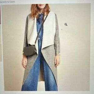 Anthropologie, size L, grey duster